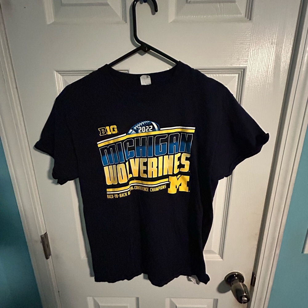 Hanes Michigan Wolverines Navy T-Shirt
